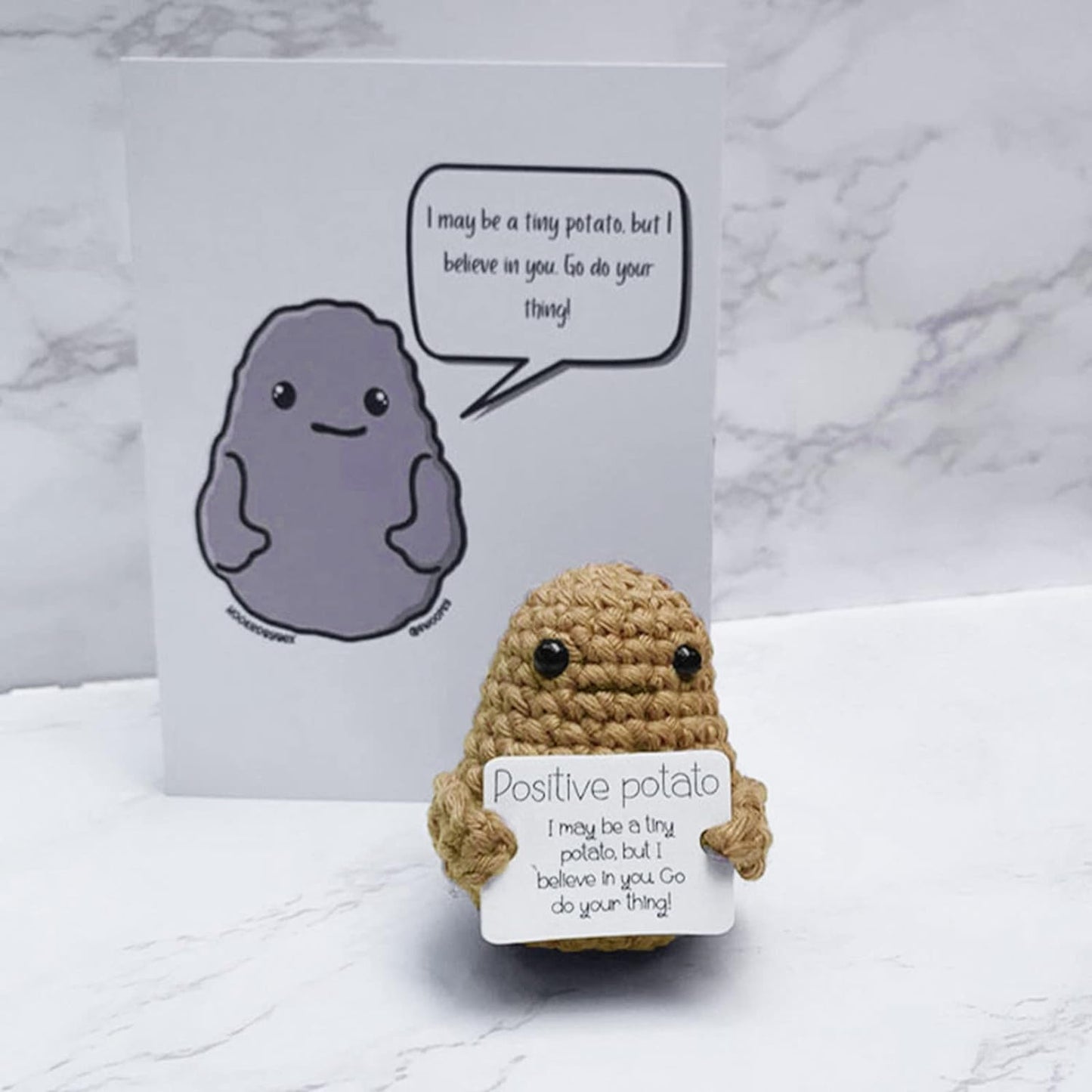 Funny Gift Knitted Positive Potato