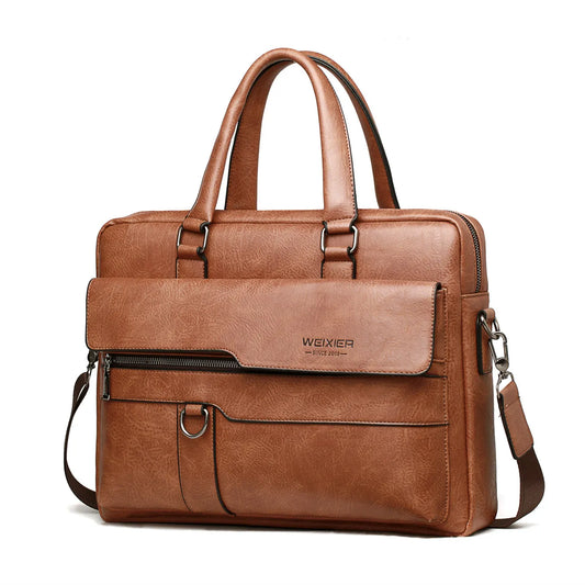 Wall Street Leather Briefcase