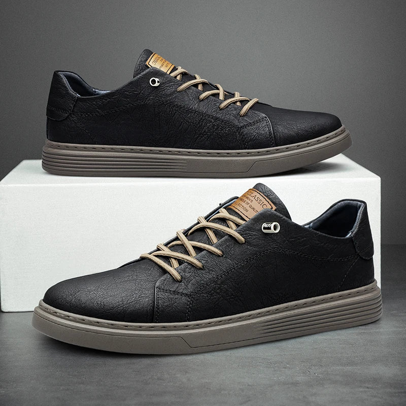 Genuine Leather Sneakers