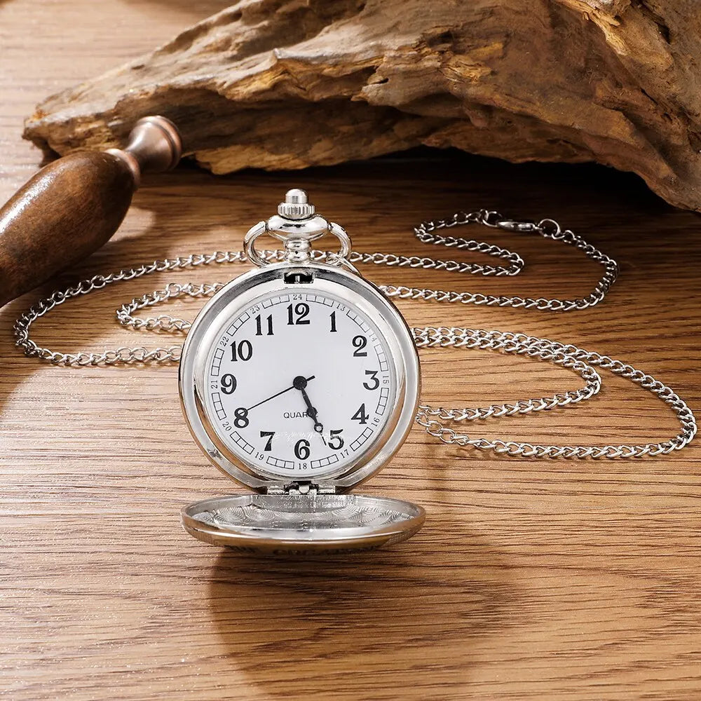 The Perfect Dad Gift: Vintage Silver Golden Pocket Watch