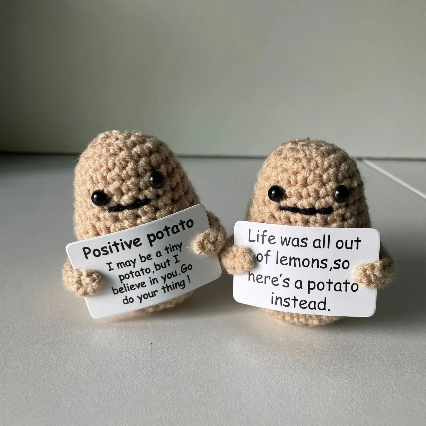 Funny Gift Knitted Positive Potato