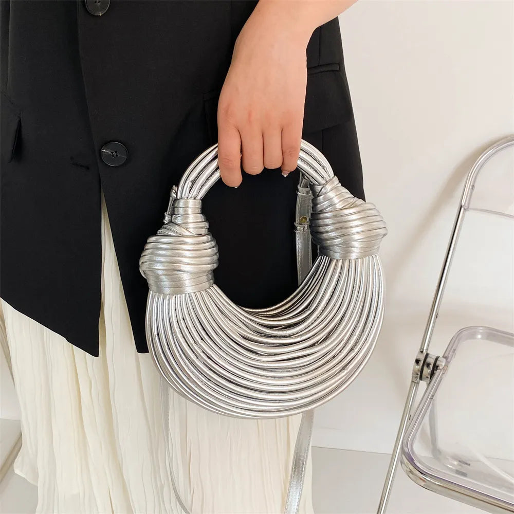 Golden Noodle Elegance Handbag