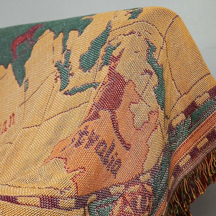 World Map Blanket