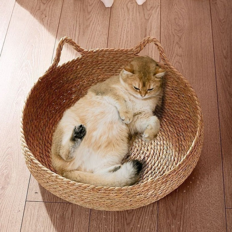 Cat Bed Woven Removable