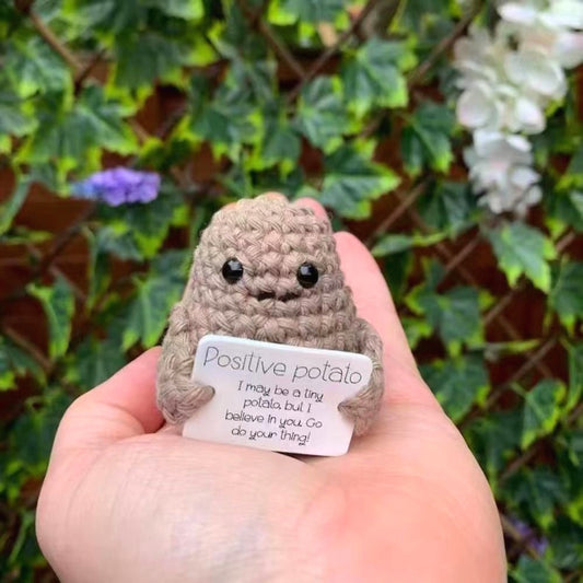 Funny Gift Knitted Positive Potato